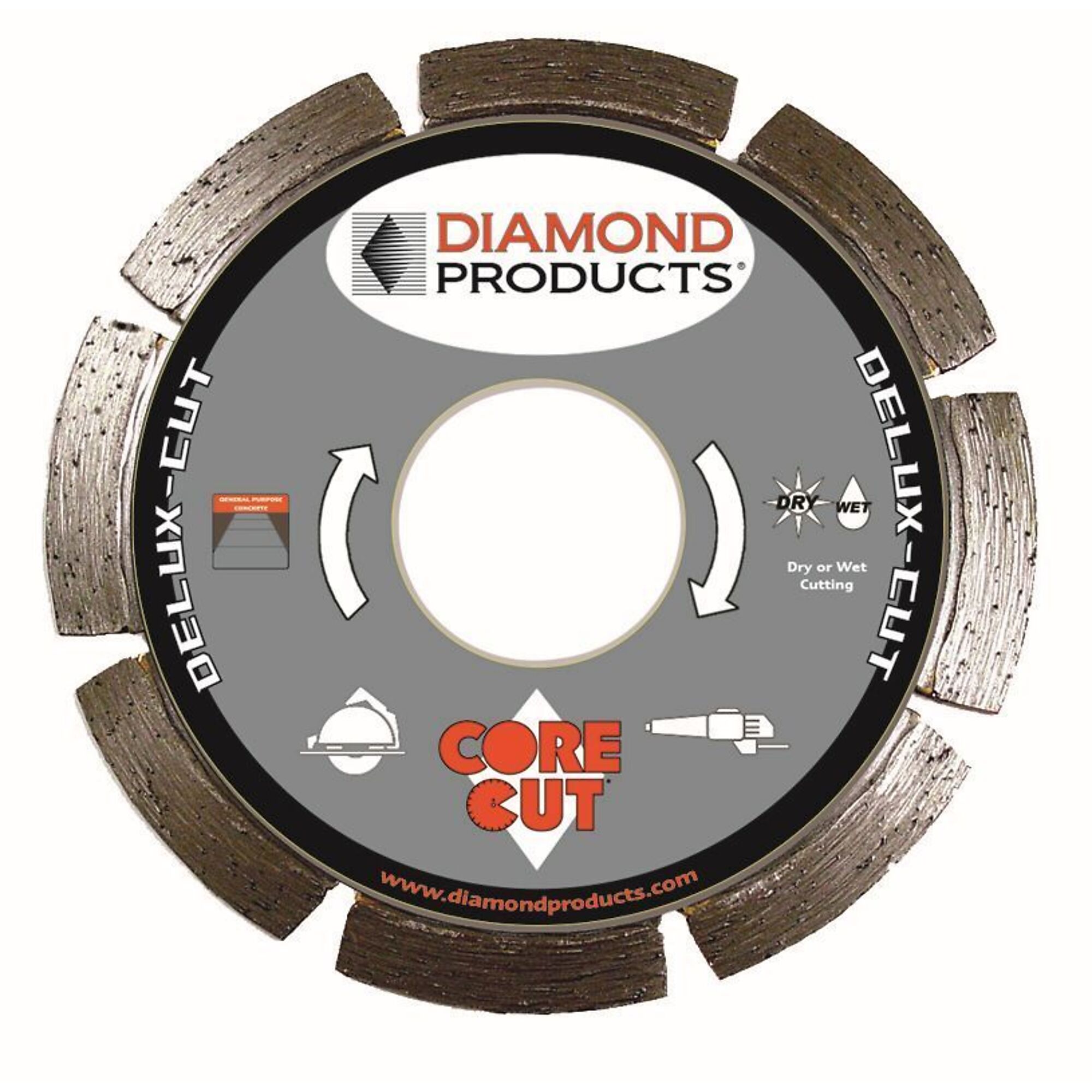 Diamond Delux-Cut Diamond Blade 9" X .080" X 7/8"